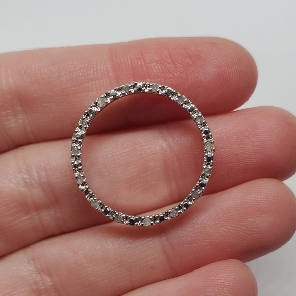 Sterling Silver Diamond Circle Of Life Pendant - Picture 1 of 7